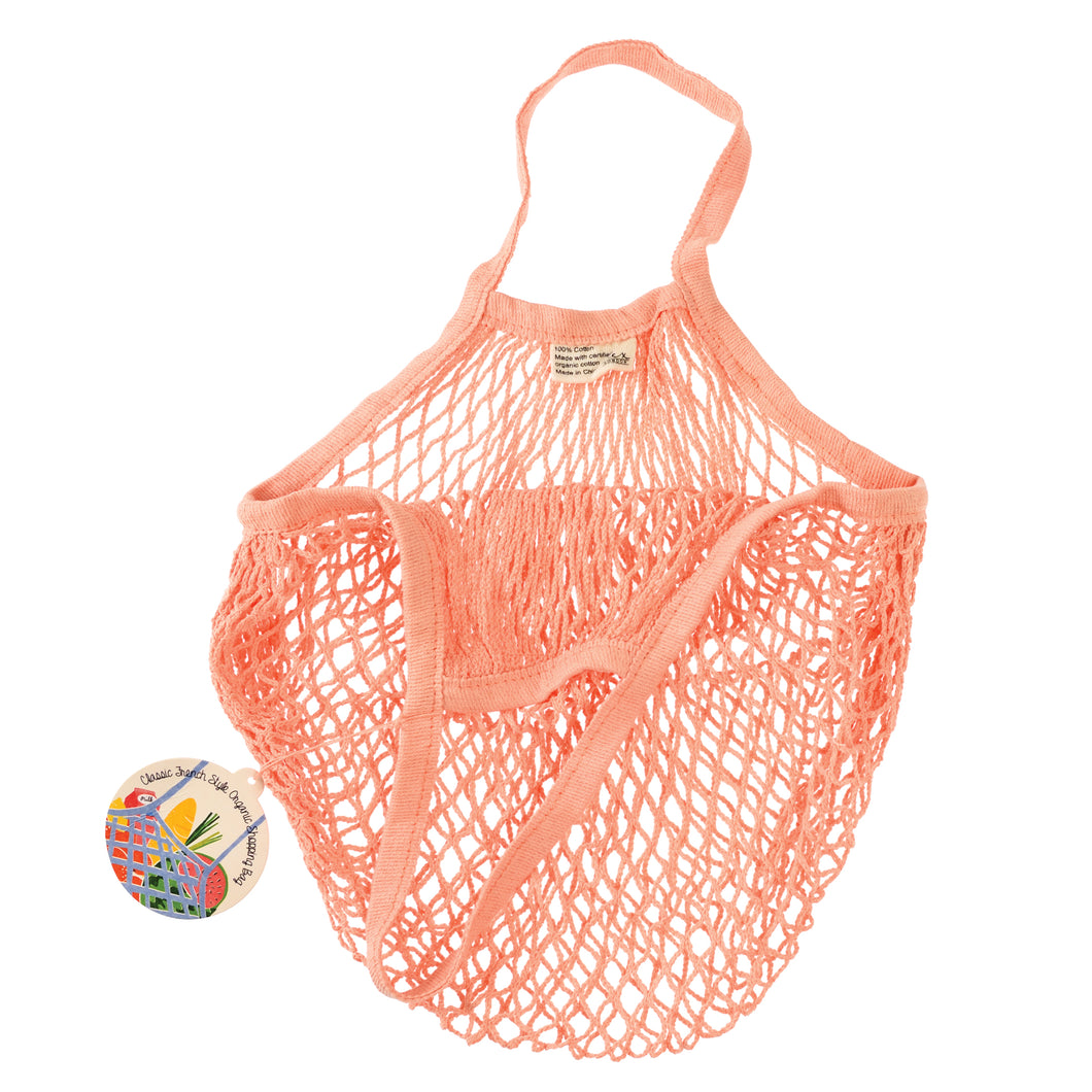 Organic Cotton String Bag Coral