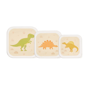Set Of 3 Desert Dino Lunch Boxes
