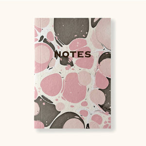 Hand Marbled Pink Notebook