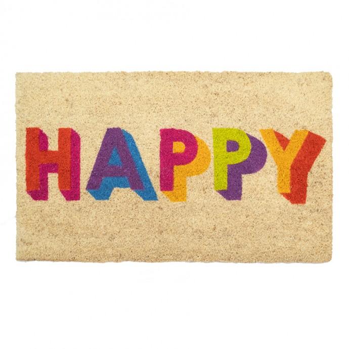 Happy Rainbow Door Mat