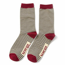 Load image into Gallery viewer, Set of 3 Bamboo Mini Stripes Socks