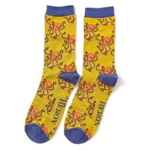 Load image into Gallery viewer, Set of 2 Bamboo Octopus Socks