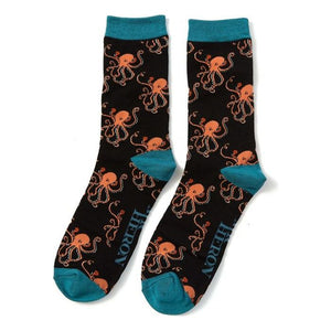 Set of 2 Bamboo Octopus Socks