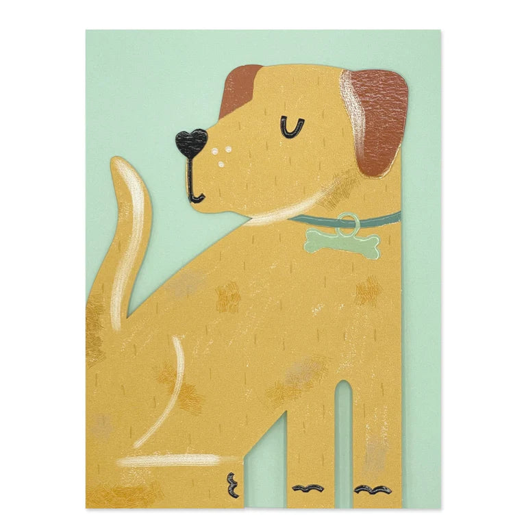 Golden Labrador Dog Card