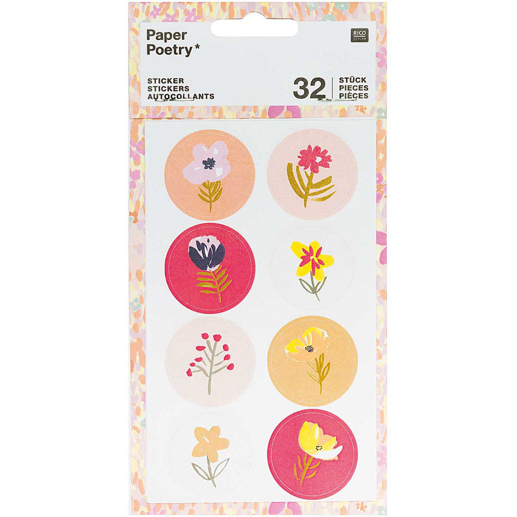 Bright Flower Stickers