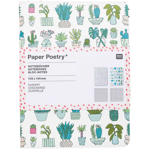 Cactus Set Of 2 A6 Notebooks