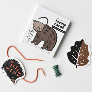 Woodland Animals Lacing Cards