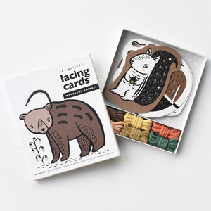 Woodland Animals Lacing Cards