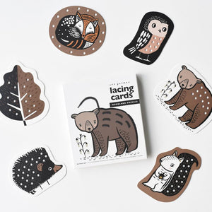 Woodland Animals Lacing Cards